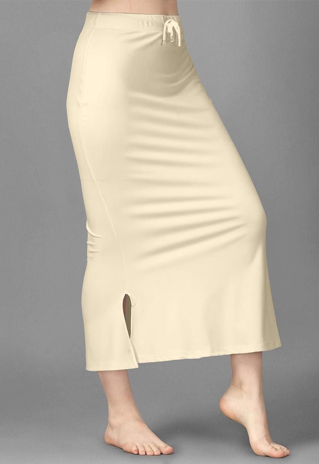Mehrang Lycra Saree Shapewear Petticoat for Women – Orange Color